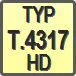 Piktogram - Typ: T.4317 HD